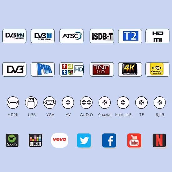 Оптовая торговля на заводе 40-дюймовый телевизор со светодиодной подсветкой 2K Full HD TV Android Smart TV TV